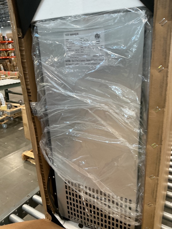 View 4 of **View Clerk Notes**RAPSUAR Under Counter Ice Maker, 95Lbs/Day with 35lbs Storage Bin, 40Pcs Cubes in 10Mins, Reversible Door, Built in Ice Machine for Home Office Commercial