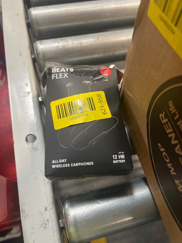 View 3 of [One Side Defective] Beats Flex Wireless Earbuds - Apple W1 Headphone Chip, Magnetic Earphones, Class 1 Bluetooth, 12 Hours of Listening Time, Built-in Microphone - Black