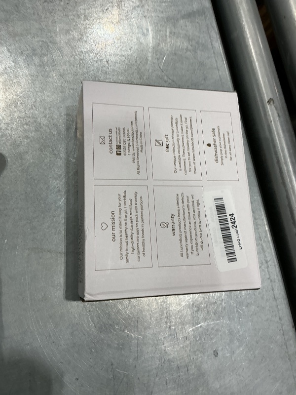 Photo 1 of **See Clerk Notes**LunchBots Medium Uno Stainless Steel Kids Bento Box 1-Section Aqua 20oz