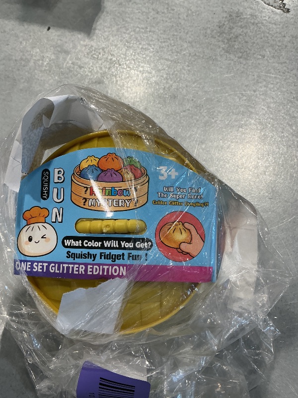 Photo 1 of 1 Piece Fun Reveal Bun Dumpling Squishy Toy in Mini Holder