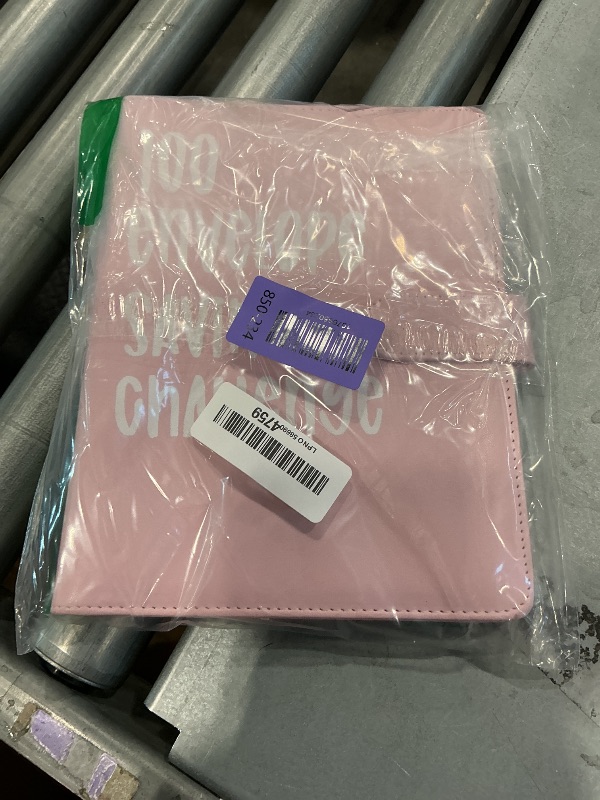 Photo 1 of 100 Envelope Challenge Binder, 52 Week Money Saving Challenge Binder Pink
