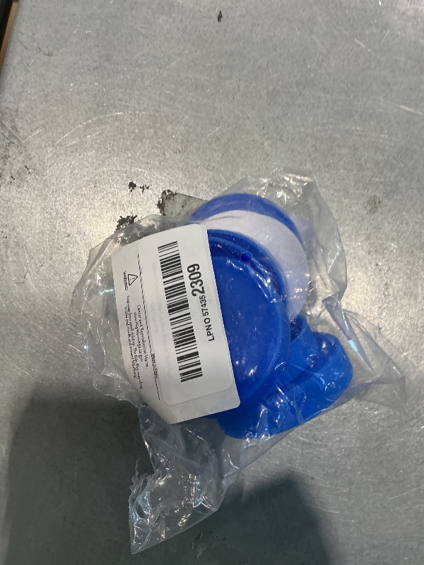 Photo 1 of (6-Pack) Calvana 53mm Reusable Water Jug Caps, Lids for 3 and 5 Gallon Water Jug, Water Bottle Cover Screw Top, Compatible with American Maid Plastic Water Bottles and Jugs Ranging, PP Material, Blue
