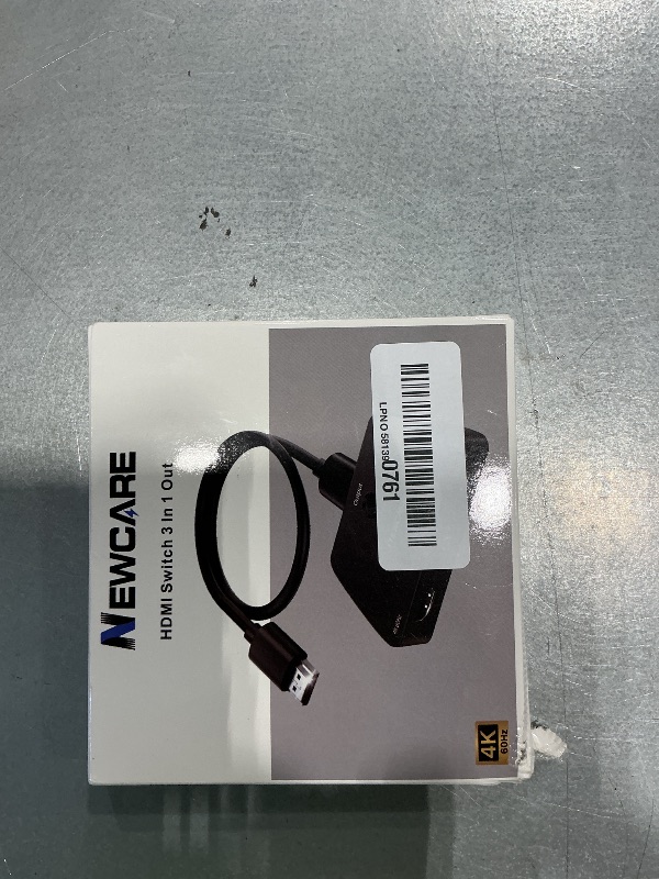 Photo 1 of [Upgrade] HDMI Switch 3 in 1 Out, 4K@60Hz HDMI 2.0 Switch Splitter with 2.6FT Long HDMI Cable, 3-Port HDMI Switcher Selector, Supports 4K 30Hz 3D 1080P HDCP2.2 for PS5 Xbox DVD Player Fire Stick PC