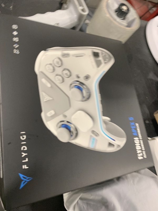 Photo 1 of FLYDIGI Apex 5 PC Controller, Forceflex Joystick 2.0, ForceAdapt Triggers, 3ms Ultra-Low Latency, RGB Light Bar, Full-Color LCD Display,1500mAh Battery PC/NS/Android/TV