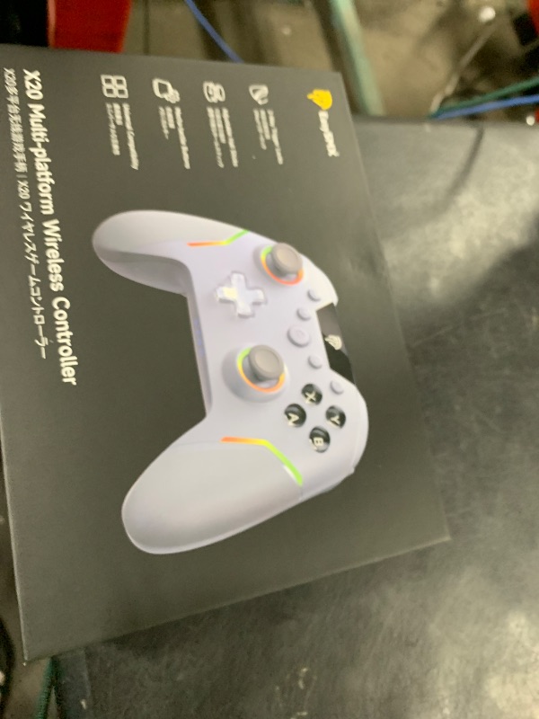 Photo 1 of EasySMX X20 Wireless Gaming Controller with RGB Backlit, 2-Stage Hall Effect Stick, 1000Hz Polling Rate, 6-Axis Gyro on Multi-Platform, Mech Buttons- Compatible with PC/Switch/Steam/Android
