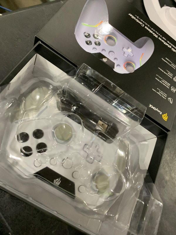 Photo 1 of EasySMX X20 Wireless Gaming Controller with RGB Backlit, 2-Stage Hall Effect Stick, 1000Hz Polling Rate, 6-Axis Gyro on Multi-Platform, Mech Buttons- Compatible with PC/Switch/Steam/Android