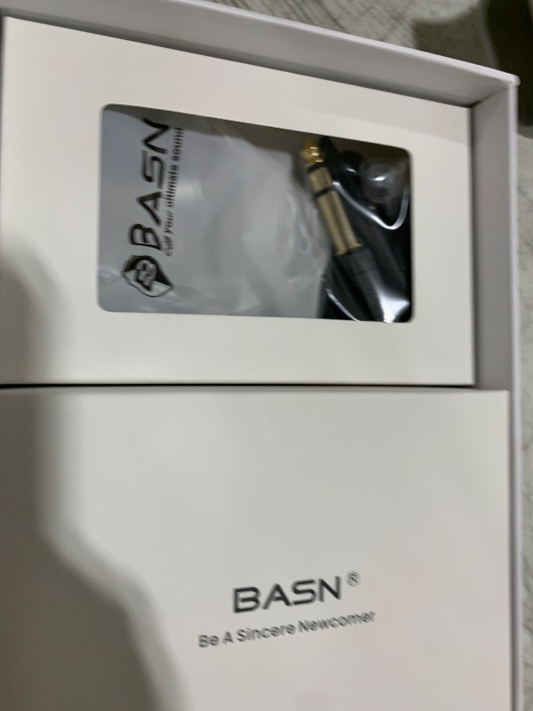 Photo 1 of BASN BmasterX in Ear Audio Monitor, Hybrid 6 Drivers IEM Earphones with Crystal Clear Sound, Detachable Cable Plus Carrying Case Fit Kit for Musician, Stage, Studio (3.5mm & 4.4mm Jack, Black/White)