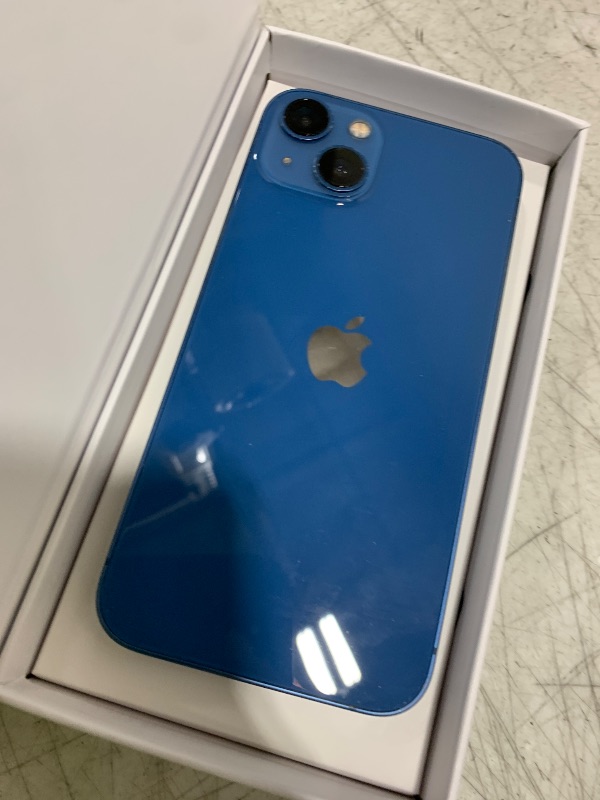 Photo 1 of Apple iPhone 13, 128GB, Blue - Unlocked (Renewed)