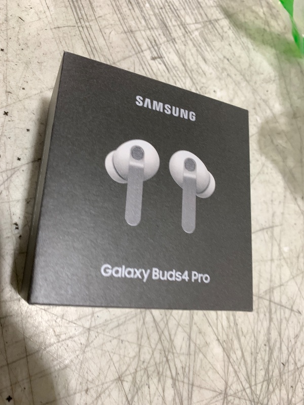 Photo 1 of Samsung Galaxy Buds 4 Pro (2026) AI True Wireless Bluetooth Earbuds, Hi-Res Audio, 2-Way Speaker, ANC 2.0, Optimized Comfort, IP57, Live Translation, White [US Version, 2 Yr Warranty]