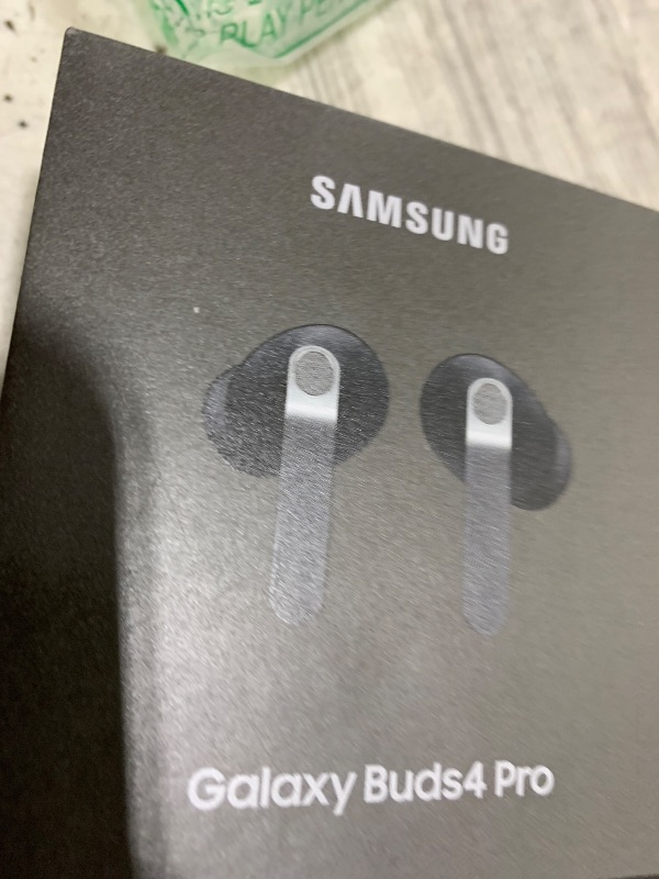 Photo 1 of Samsung Galaxy Buds 4 Pro (2026) AI True Wireless Bluetooth Earbuds, Hi-Res Audio, 2-Way Speaker, ANC 2.0, Optimized Comfort, IP57, Live Translation, Black [US Version, 2 Yr Warranty]