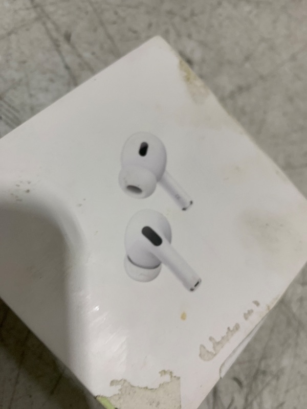 Photo 1 of Apple AirPods Pro (2nd Gen) Wireless Earbuds, Up to 2X More Active Noise Cancelling, Adaptive Transparency, Personalized Spatial Audio MagSafe Charging Case (Lightning) Bluetooth Headphones for iPhone