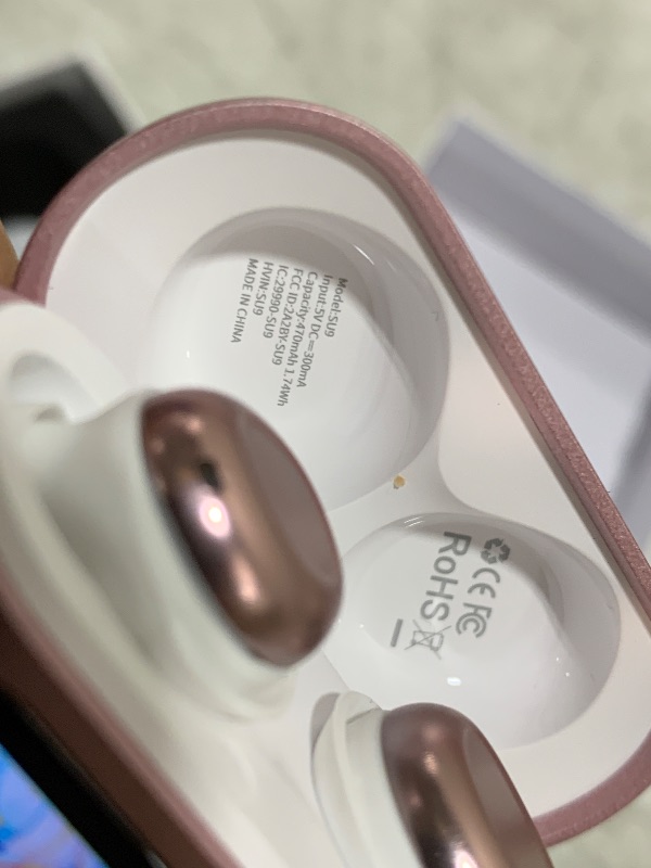 View 5 of ZYHKON Sleep Earbuds Bluetooth 5.4 in Ear Touch Screen Sleep Headphones, Small Design Mini Sleep Earbuds for Side Sleepers with Sleep Mode, 48H Playtime Sleep Earphones Clear Calls, 5 EQ Modes, Rose