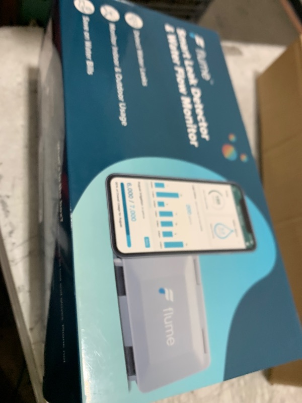Photo 1 of Flume F2X Smart Home Water Monitor and Leak Detector (Newest Model) – Real-Time Water Usage Tracking, Indoor/Outdoor Leak Alerts, Irrigation & Sprinkler Monitoring, Easy No-Plumbing Installation