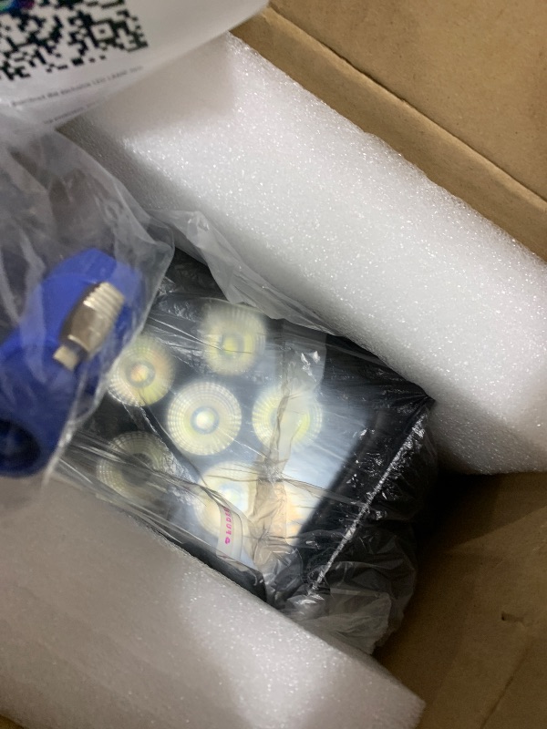 Photo 1 of Battery Powered Uplights Rechargeable Par Can 6x18W RGBWA+UV LED Uplight 9600 mAh APP/Remote/DMX512 Control Stage Lights Uplighting Indoor for Wedding DJ Church Christmas Dance
