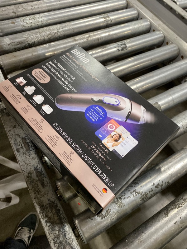Photo 1 of Braun Skin i-Expert Smart IPL PL7219 at Home Laser Hair Removal for Women and Men with App, Premium Pouch, Venus Razor, 2 Smart Heads, Facial Trimmer