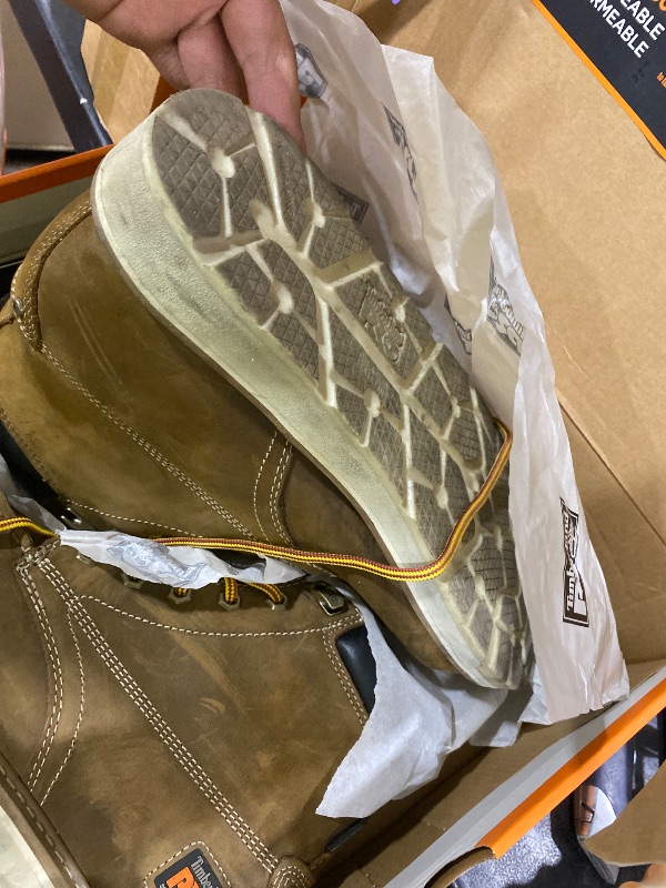 Photo 1 of Timberland PRO Men's Gridworks 6 Inch Soft Toe Waterproof Industrial Wedge Work Boot, Golden Brown-2024 New, 10.5