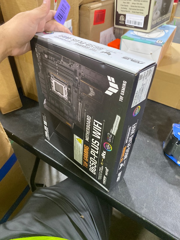 Photo 1 of ASUS TUF Gaming B650-PLUS WiFi AMD B650 AM5 Ryzen™ Desktop 9000 8000 and 7000 ATX Motherboard, 14 Power Stages, PCIe® 5.0 M.2, DDR5 Memory, WiFi 6 and 2.5 Gb Ethernet, USB4® Support Aura Sync