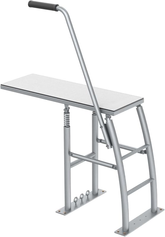 Photo 1 of THOOUM 31.5" Rise Dock/Boat/Deck Diving Board Platform with Hand Rail, Heavy Duty Boarding Platform with Foam Pad Surface for Diving