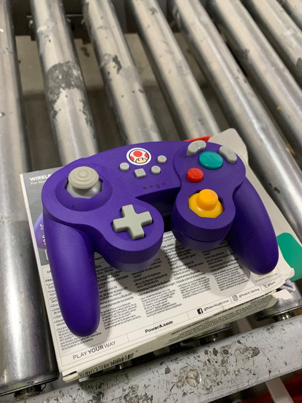Photo 1 of PowerA GameCube Style Wireless Controller for Nintendo Switch/Switch 2 / Switch Lite/OLED Model - Toad, Officially Licensed by Nintendo