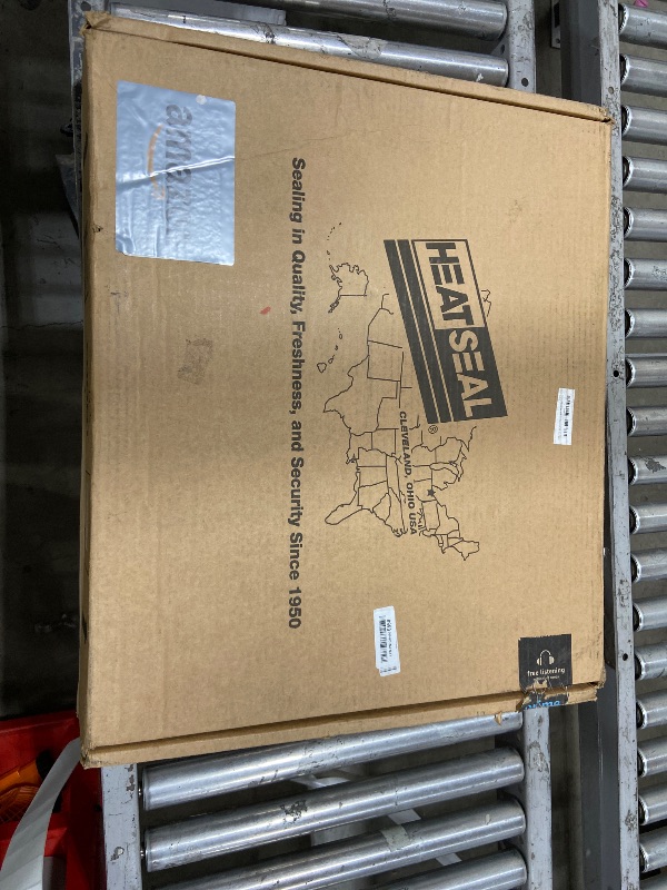 Photo 1 of National Band Saw Heat Seal 625A Wrapping Machine - Plastic Bag Sealer with Stainless Steel Wrapping Surface, Heat Sealer Machine with Large Rubber, 6” x 15” Thermostatic Hot Plate, 115V