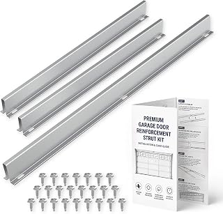 Photo 1 of 9 FT Garage Door Strut, Heavy Duty Steel Garage Door Reinforcement Strut, Garage Door Hurricane Brace Kit, DIY & Professional Installation