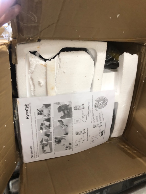 Photo 1 of 15-Gallon Air Compressor,2HP,Vertical Tank, 4.5CFM@90PSI,Quiet 66dB Twin Cylinder, Oil-Free, for Inflation, Nail Guns,Auto Repair, Painting, Woodworking and Home Use(Maximum Pressure 125 PSI)