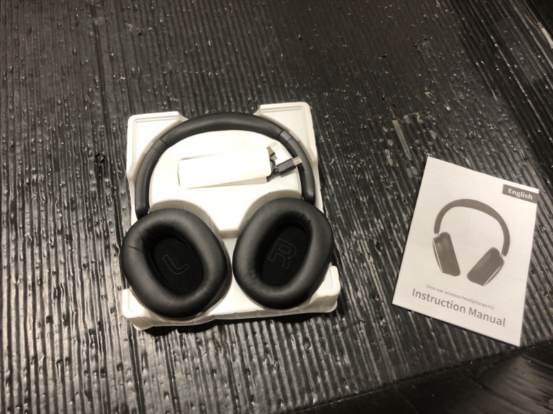 Photo 1 of MMWOWARTS Hybrid Active Noise Cancelling Bluetooth Headphones, Over Ear Wireless Headphones with 120H Playtime, Hi-Res Audio, Deep Bass, Memory Foam Ear Cups for Home Office Travel