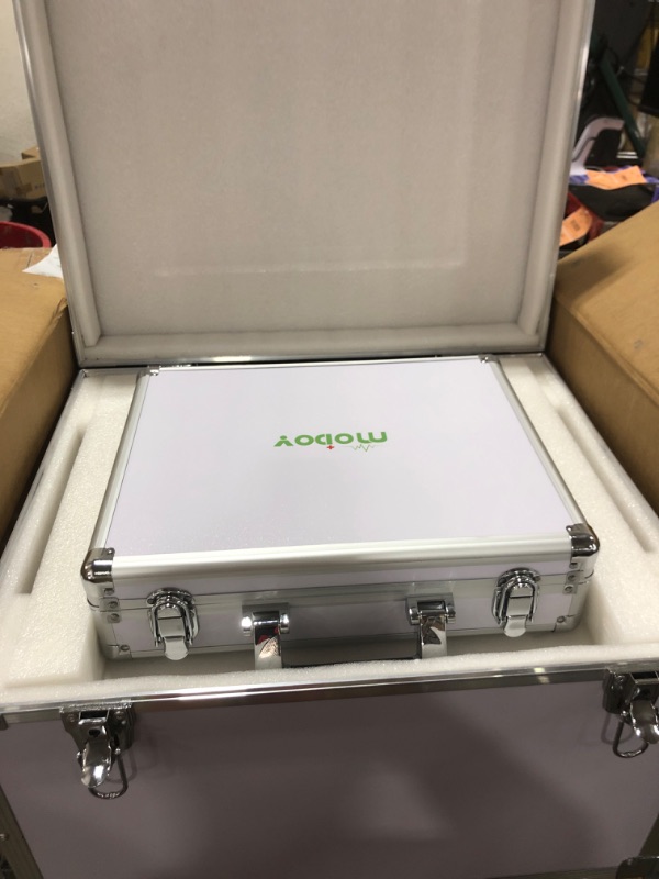 Photo 1 of 2026 MODOY Shockwave Therapy Machine for Joint/Muscle Pain Relief, FSA/HSA Eligible Shockwave Therapy, Non-Invasive Extracorporeal ESWT Shock Wave Therapy Device, Ideal for Home & Clinical Use(White)