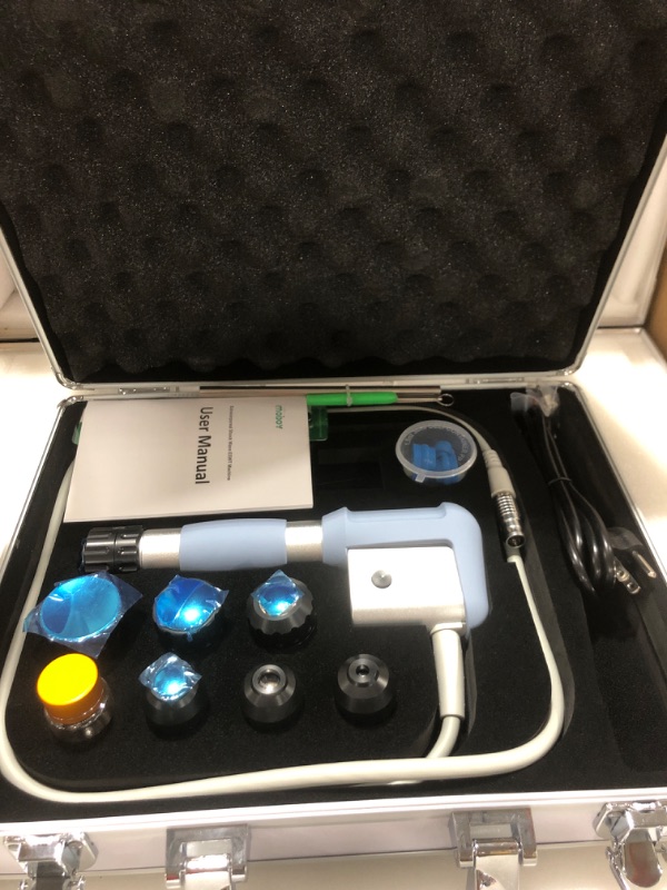Photo 1 of 2026 MODOY Shockwave Therapy Machine for Joint/Muscle Pain Relief, FSA/HSA Eligible Shockwave Therapy, Non-Invasive Extracorporeal ESWT Shock Wave Therapy Device, Ideal for Home & Clinical Use(White)