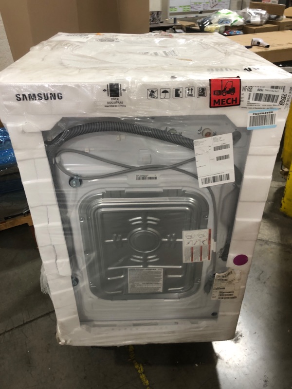 Photo 1 of Samsung 4.5 cu. ft. Large Capacity Smart Front Load Washer with Super Speed Wash, White, WF45B6300AW/US