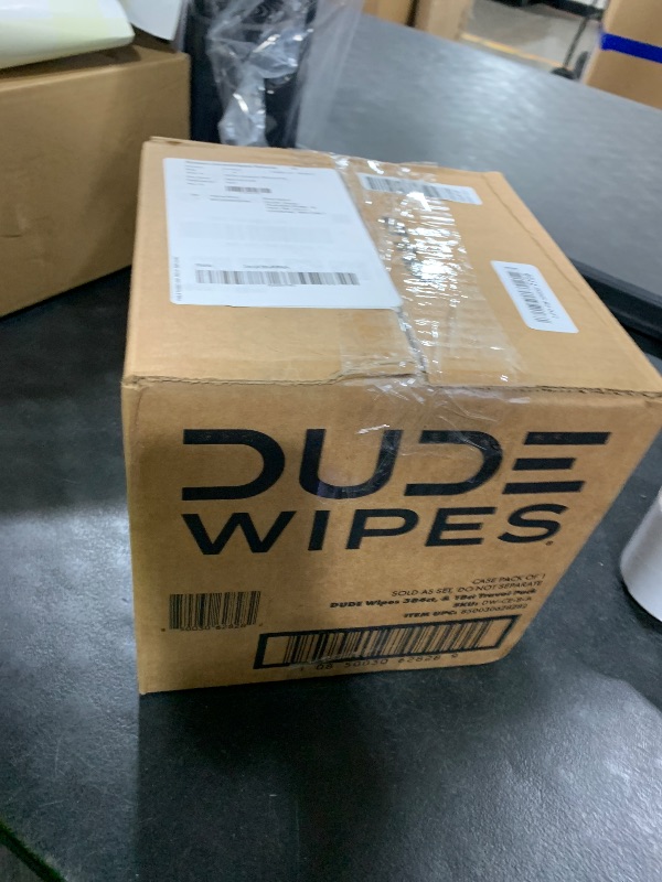 Photo 1 of DUDE Wipes Unscented Flushable Wipes - Extra-Large Adult Wet Wipes for Sensitive Skin - 8 Pack (384 Count) + Mint Travel Pack (18 Count) - Infused with Vitamin E and Aloe - Septic and Sewer Safe