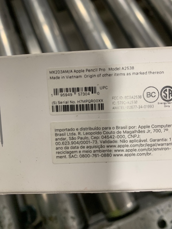 Photo 1 of Apple Pencil Pro: Latest Model - Device Compatibility Check Required - Pixel-Perfect Precision, Tilt and Pressure Sensitivity, Perfect for Note-Taking, Drawing, and Art. Charges and Pairs Magnetically