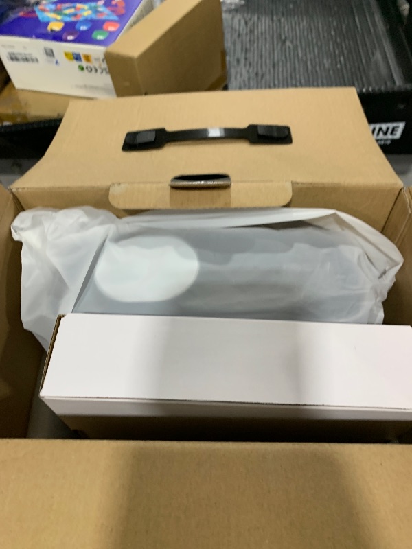 Photo 1 of Smart 4K Projector [Bundled with Google TV Stick] with WiFi and Bluetooth, 2500ANSI, Auto Lens Cap, Portable Outdoor Movie Projector with Built-in Apps Auto Focus for Ceiling/Home Theater/Bedroom