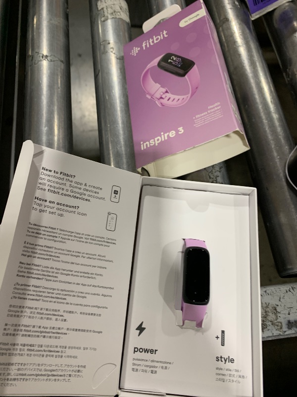 Photo 1 of Fitbit Inspire 3 Health & Fitness Tracker with Stress Management, Workout Intensity, Sleep Tracking, 24/7 Heart Rate - 3-Month Google Health Premium Membership Included - Lilac Bliss/Black