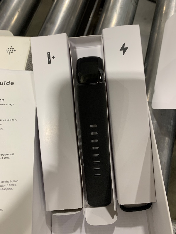 Photo 1 of Fitbit Charge 6 Fitness Tracker with Google Apps - Heart Rate on Exercise Equipment - 3-Month Google Health Premium Membership Included - Health Tools - Obsidian/Black - Small&Large Bands Included