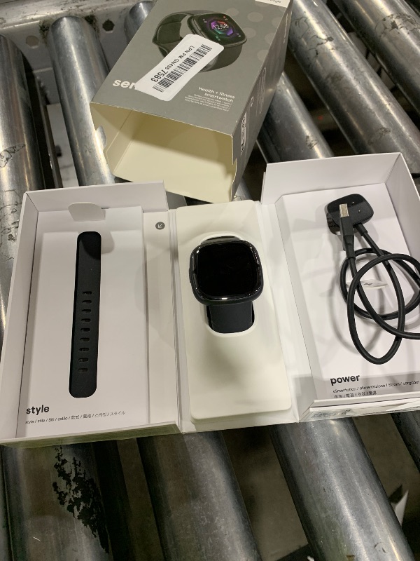 Photo 1 of Fitbit Sense 2 Advanced Health and Fitness Smartwatch with Stress and Sleep Tools - 3-Month Google Health Premium Membership Included - ECG App, SpO2, 24/7 Heart Rate, and GPS - Shadow Grey/Graphite