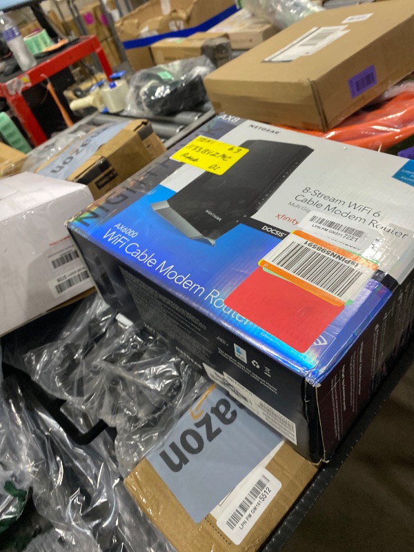 Photo 1 of NETGEAR Nighthawk Cable Modem and WiFi 6 Router Combo (CAX80) - Compatible with All Major Cable Providers incl. Xfinity, Spectrum, Cox - Cable Plans up to 2 Gbps - AX6000 WiFi 6 Speed - DOCSIS 3.1