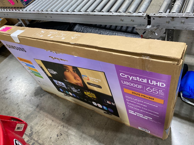 Photo 1 of Samsung 65-Inch Class Crystal UHD U8000F 4K Smart TV (2025 Model) Endless Free Content, Crystal Processor 4K, MetalStream Design, Knox Security, Alexa Built-in