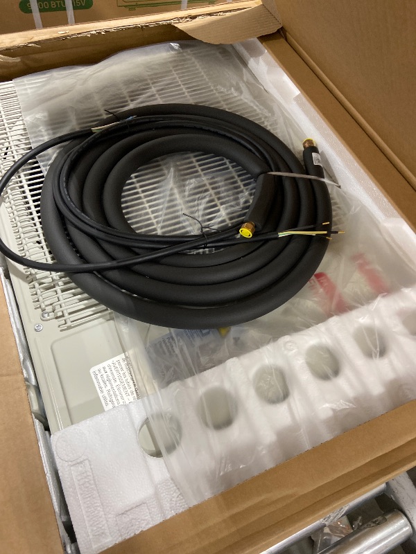 Photo 1 of TURBRO 9,000 BTU Ductless Mini Split AC with Heat Pump, Inverter Compressor, 19 SEER2, 115V, R32 Refrigerant, Pre-charged Evaporator, WiFi-Enabled, Works with App, AHRI Certified, Finnmark Series