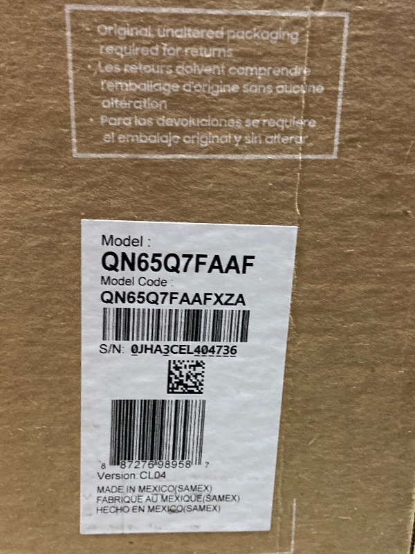 Photo 1 of Samsung 65-Inch Class QLED Q7F Series Samsung Vision AI Smart TV (2025 Model, 65Q7F) Quantum HDR, Object Tracking Sound Lite, Q4 AI Gen1 Processor, 4K upscaling, Gaming Hub, Alexa Built-in