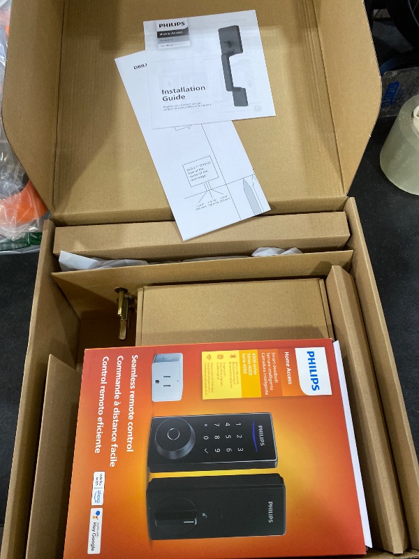 Photo 1 of Philips Wi-Fi Smart Lock with Handle, Keyless Entry Keypad Door Lock with Handle, Front Door Deadbolt Set with WiFi Gateway, App Control, Fingerprint Unlock, PIN Code Unlock, Auto Locking