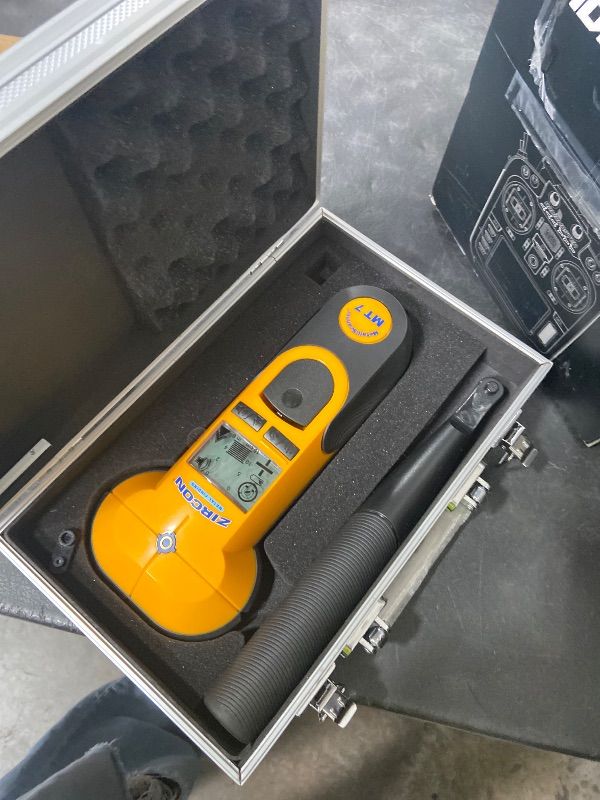 Photo 1 of Zircon MetalliScanner® MT7 Metal Scanner for Concrete and Walls, Metal Detector for Rebar, Pipes, Conduit and Hidden Objects up to 6 in. Deep with Backlit Display and Pivoting Handle