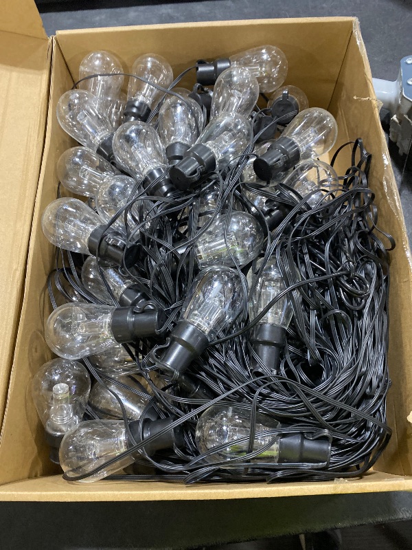 Photo 1 of 300FT RGB+IC Outdoor String Lights, Dimmable Shatterproof LED Bulbs, IP67 Waterproof DreamColor Chasing Lights, Multicolor Dynamic Lighting for Patio Balcony Garden & Outdoor Living Area Decoration