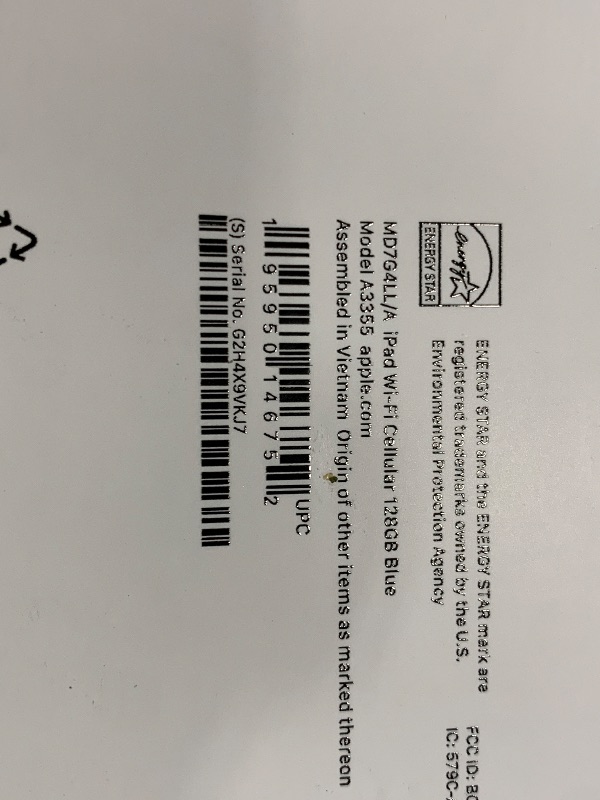 Photo 1 of Apple iPad 11-inch: A16 chip, 11-inch Model, Liquid Retina Display, 128GB, Wi-Fi 6 + 5G Cellular, 12MP Front/12MP Back Camera, Touch ID, All-Day Battery Life — Blue