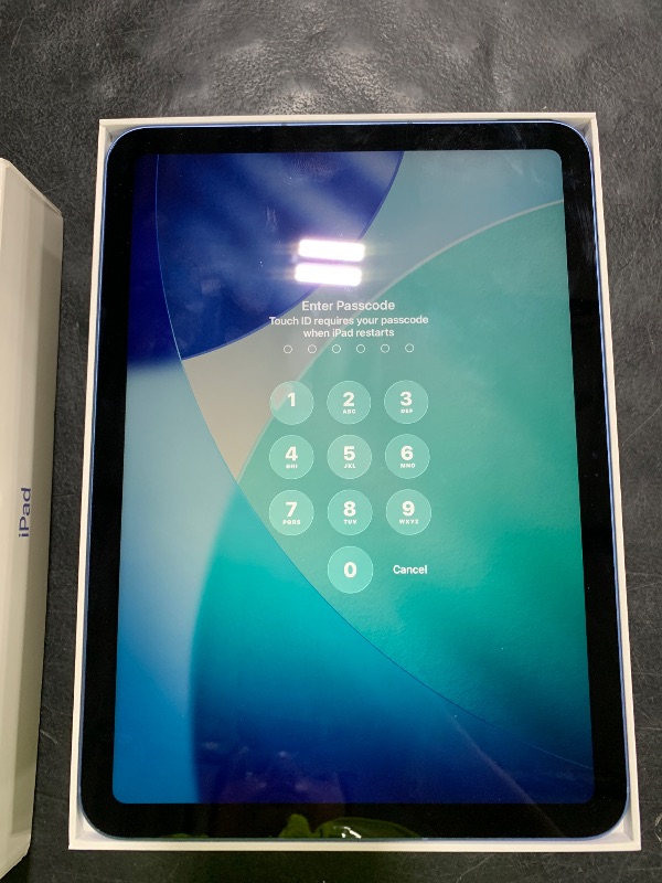Photo 1 of Apple iPad 11-inch: A16 chip, 11-inch Model, Liquid Retina Display, 128GB, Wi-Fi 6 + 5G Cellular, 12MP Front/12MP Back Camera, Touch ID, All-Day Battery Life — Blue