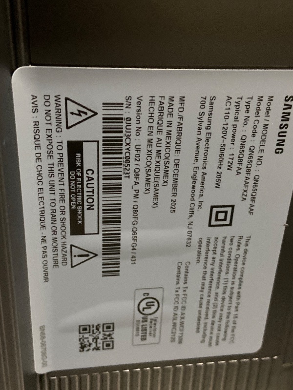 Photo 1 of Samsung 65-Inch Class QLED Q8F 4K UHD Smart TV (2025 Model) Q4 AI Processor, 100% Color Volume with Quantum Dot, AirSlim Design, Endless Free Content, Samsung Vision AI, Alexa Built-in