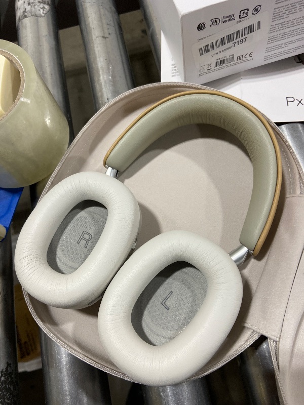 View 3 of Bowers & Wilkins Limited Edition Px8 Over-Ear Bluetooth Headphones, Advanced Active Noise Cancellation Wireless Headphones, Luxurious Materials, 30-Hr Battery Life, 15-Min Quick Charging, Tan