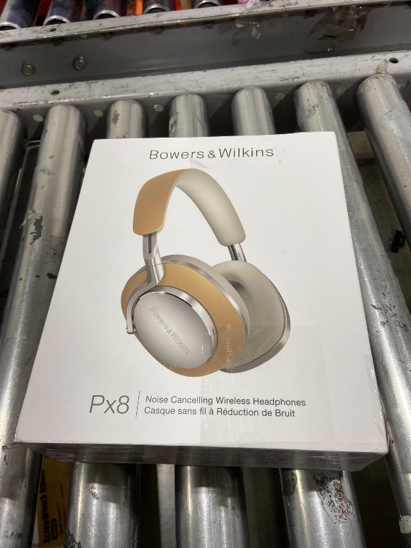 View 6 of Bowers & Wilkins Limited Edition Px8 Over-Ear Bluetooth Headphones, Advanced Active Noise Cancellation Wireless Headphones, Luxurious Materials, 30-Hr Battery Life, 15-Min Quick Charging, Tan