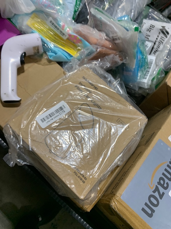 View 2 of SUNVIE 2 Pack Uplighting Indoor Floor Can Light, 5W Up Lights with 2700K LED GU10 Bulbs, Uplights Floor Spot Lights Indoor for Home Accent Lighting, 5.9 FT Plug Cord & Foot Switch