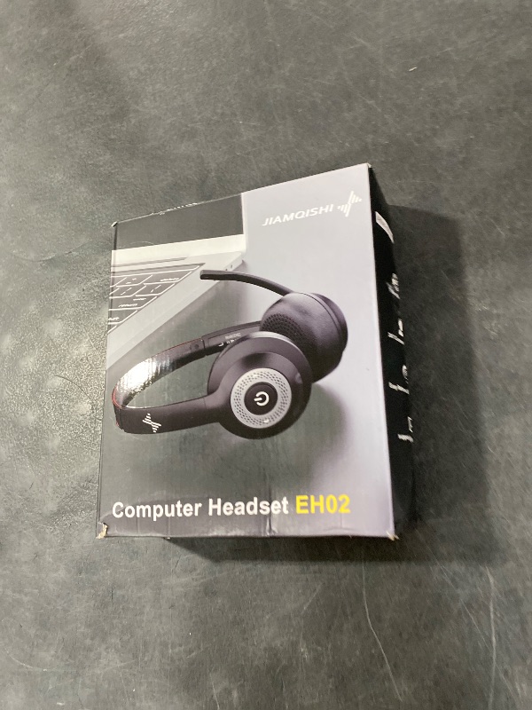 Photo 1 of JIAMQISHI Wireless Headset with Mic for Work, Bluetooth V5.2 Headphones with AI Noise Cancelling Microphone, USB Dongle, Clear Calls & Mic Mute, for Laptop, PC, iPhone & Android Phones
